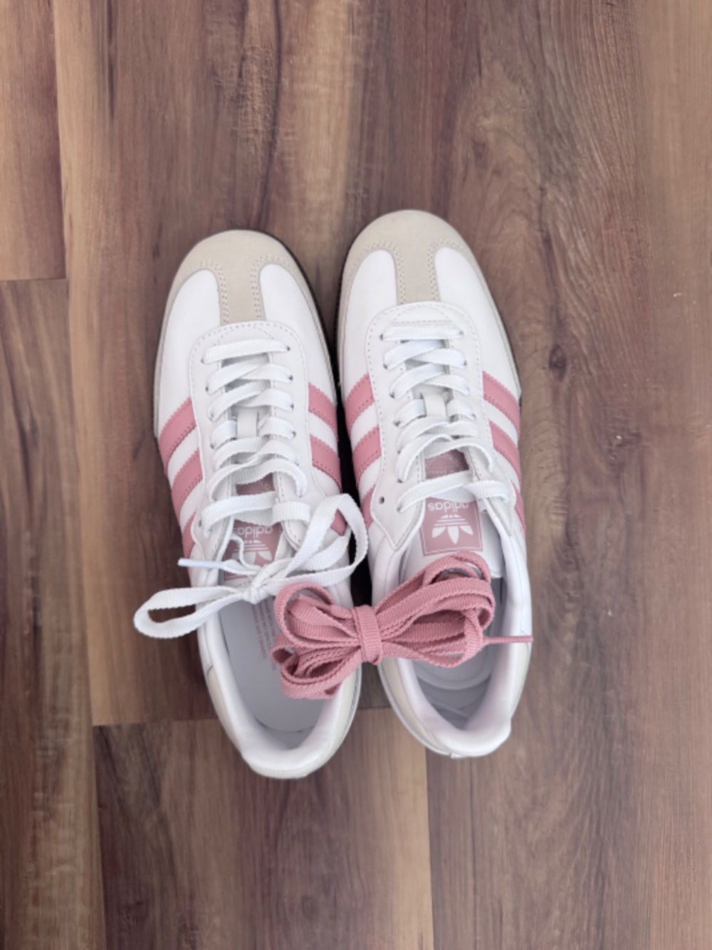 Adidas Originals Samba OG sneakers in white and light pink - Picture 3 of 4